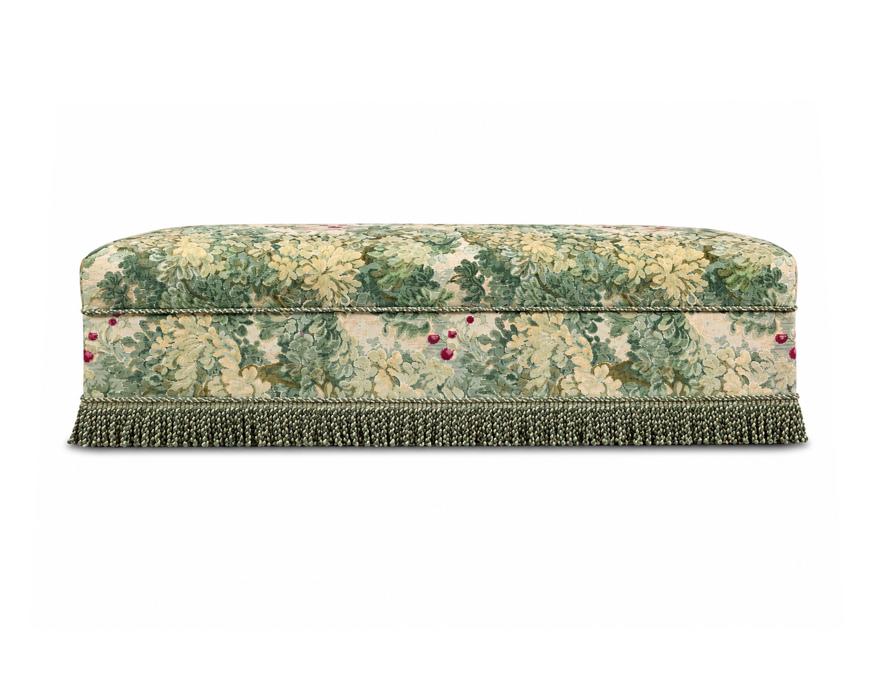 Substantial Centrepiece Ottoman, Finished with Rope and Bullion Fringe