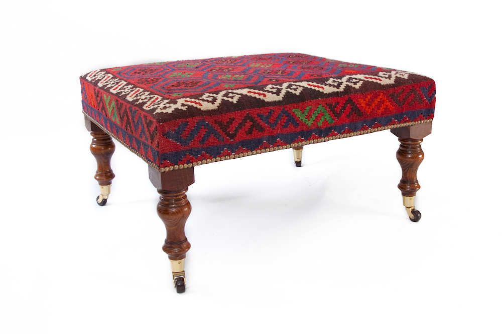 Traditional Kilim Footstool Bespoke Footstool Company