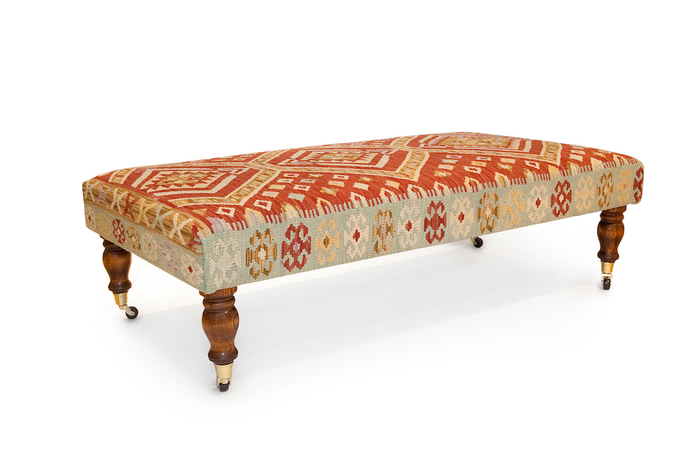 Kilim Footstool Bespoke Footstool Company2