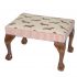 Doggy Footstool with Contrast Ticking